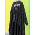 For fall blended outwear trendy plus size black asymmetric cardigan